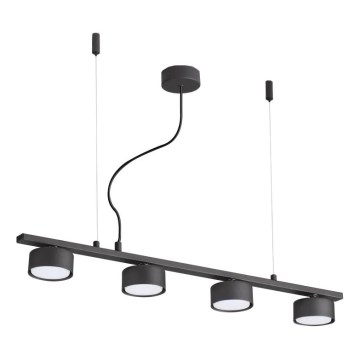 Ideal Lux - LED Пендел MINOR 4xGX53/9W/230V 75,5 см черен