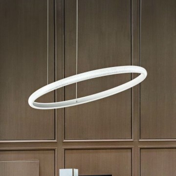 Ideal Lux - LED Пендел MIRACLE LED/37W/230V Ø 60 см CRI 90 матов хром