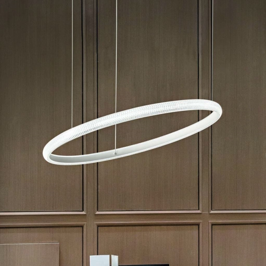 Ideal Lux - LED Пендел MIRACLE LED/37W/230V Ø 60 см CRI 90 матов хром