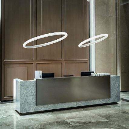 Ideal Lux - LED Пендел MIRACLE LED/37W/230V Ø 60 см CRI 90 матов хром