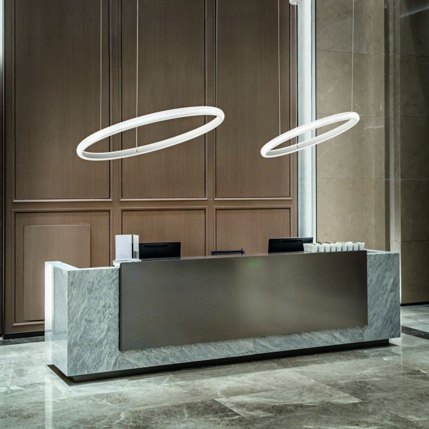 Ideal Lux - LED Пендел MIRACLE LED/37W/230V Ø 60 см CRI 90 матов хром