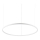Ideal Lux - LED Пендел ORACLE LED/55W/230V 3000K Ø 90 см бял