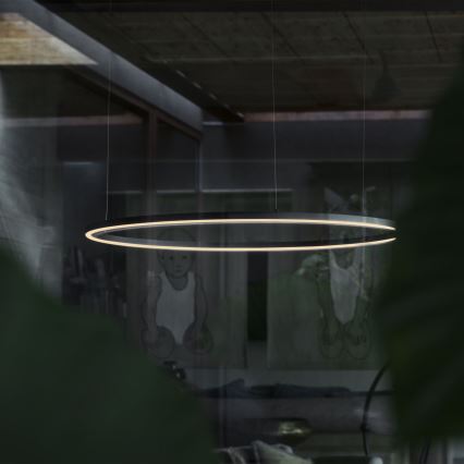 Ideal Lux - LED Пендел ORACLE LED/89W/230V 3000K Ø 150 см черен
