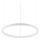 Ideal Lux - LED Пендел ORACLE SLIM LED/29W/230V 2700K Ø 50 см бял