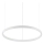 Ideal Lux - LED Пендел ORACLE SLIM LED/32W/230V 3000K Ø 50 см бял