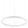 Ideal Lux - LED Пендел ORACLE SLIM LED/32W/230V 4000K Ø 50 см бял