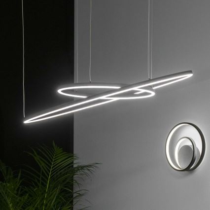 Ideal Lux - LED Димируем пендел ORACLE SLIM LED/43W/230V 3000K Ø 90 см черен