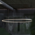 Ideal Lux - LED Пендел ORACLE SLIM LED/43W/230V Ø 90 cm черен