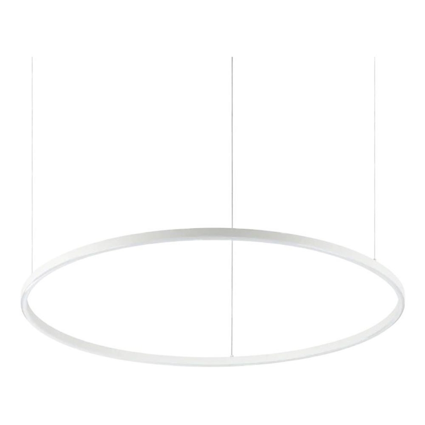 Ideal Lux - LED Пендел ORACLE SLIM LED/53W/230V 2700K Ø 90 см бял