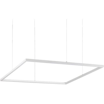 Ideal Lux - LED Пендел ORACLE SLIM LED/53W/230V 3000K 90x90 см бял