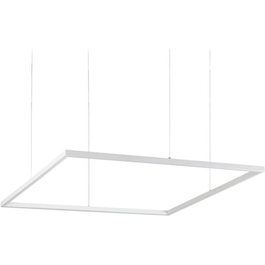 Ideal Lux - LED Пендел ORACLE SLIM LED/53W/230V 3000K 90x90 см бял