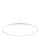 Ideal Lux - LED Пендел ORACLE SLIM LED/55W/230V 4000K Ø 90 см бял