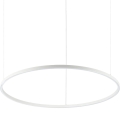 Ideal Lux - LED Пендел ORACLE SLIM LED/55W/230V Ø 90 cm бял