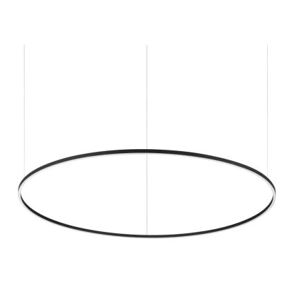 Ideal Lux - LED Пендел ORACLE SLIM LED/89W/230V 4000K Ø 150 см черен