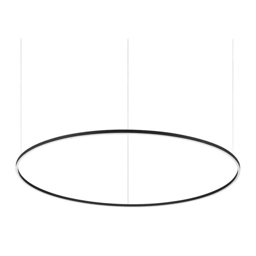 Ideal Lux - LED Пендел ORACLE SLIM LED/89W/230V 4000K Ø 150 см черен