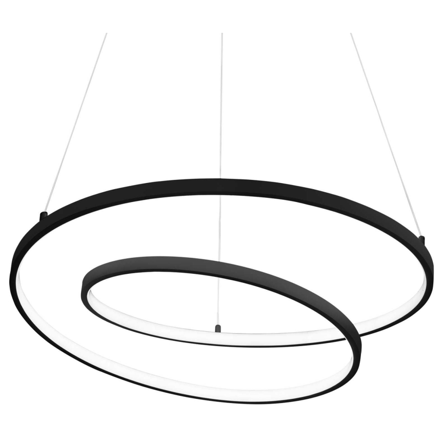 Ideal Lux - LED Пендел OZ LED/52W/230V Ø 80 см CRI 90 черен