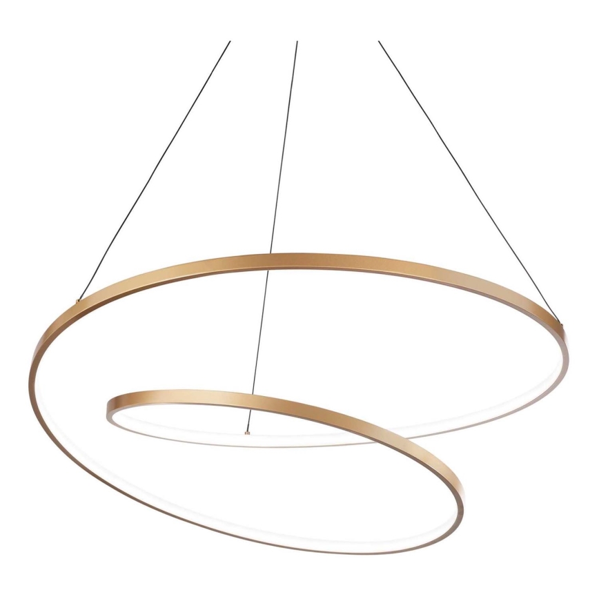 Ideal Lux - LED Пендел OZ LED/52W/230V Ø 80 см CRI 90 златист