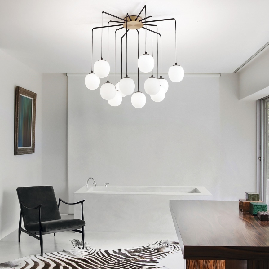 Ideal Lux - LED Пендел RHAPSODY 12xG9/3W/230V месинг
