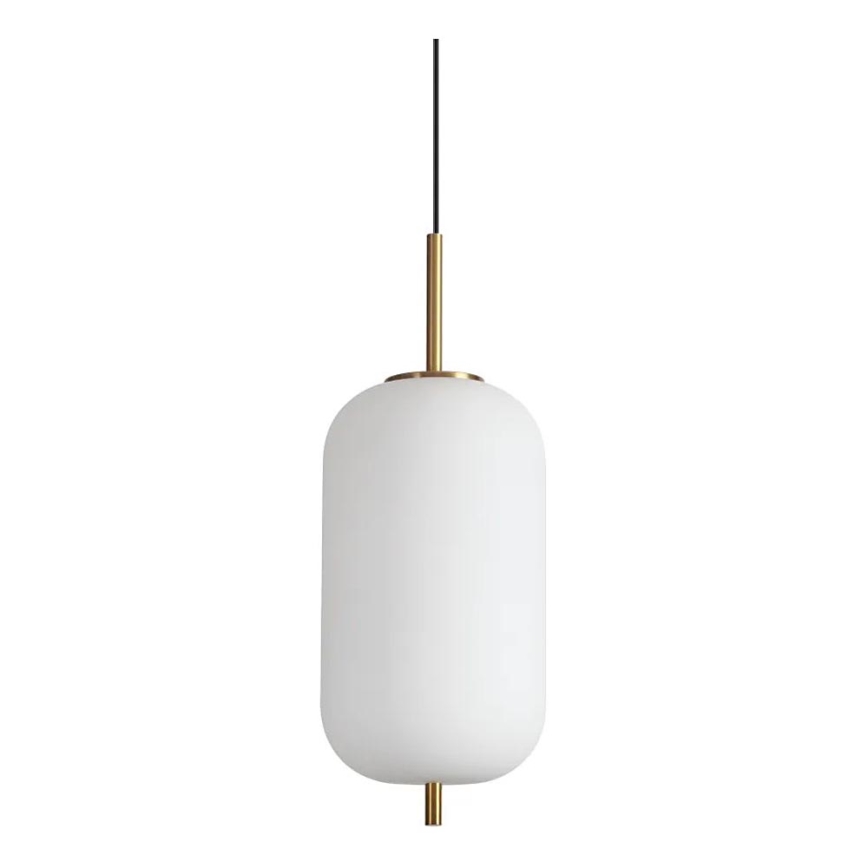 Ideal Lux - LED Пендел UMILE LED/20W/230V Ø 22 см CRI 90 месинг/бял
