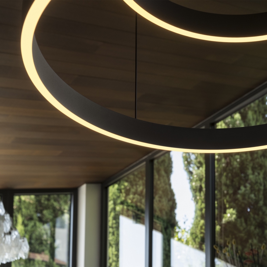 Ideal Lux - LED Пендел WAVES LED/37W/230V CRI 90 черен