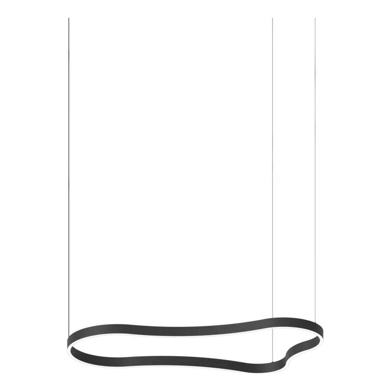 Ideal Lux - LED Пендел WAVES LED/45W/230V CRI 90 черен