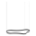 Ideal Lux - LED Пендел WAVES LED/45W/230V CRI 90 черен