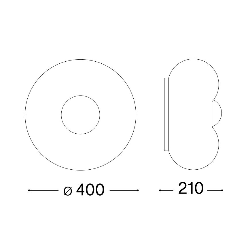 Ideal Lux - LED Плафониера ARIZONA 3xGX53/9W/230V Ø 40 см бял