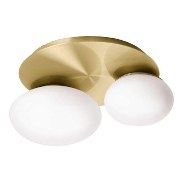 Ideal Lux - LED Плафониера NINFEA 2xGX53/9W/230V златист