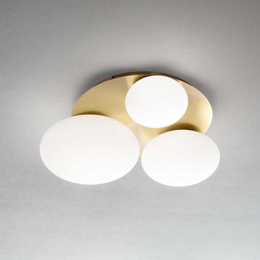 Ideal Lux - LED Плафониера NINFEA 3xGX53/9W/230V златист