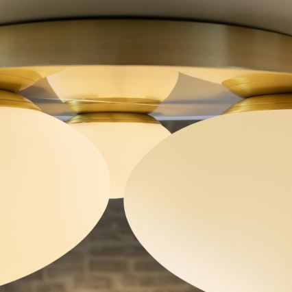 Ideal Lux - LED Плафониера NINFEA 3xGX53/9W/230V златист