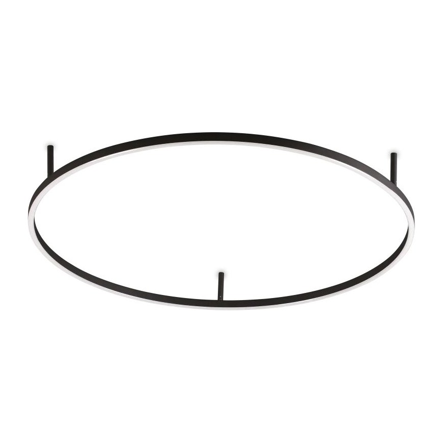 Ideal Lux - LED Плафониера ORACLE S LED/53W/230V 2700K Ø 90 см черен