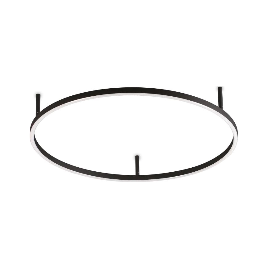 Ideal Lux - LED Плафониера ORACLE SLIM LED/37W/230V 2700K Ø 70 см черен