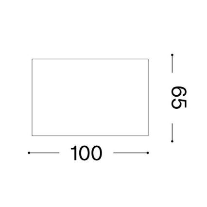 Ideal Lux - LED Плафониера SPIKE 1xGX53/9W/230V меден
