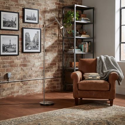 Ideal Lux - LED подова лампа DIESIS LED/4,5W/230V CRI 95 матов хром