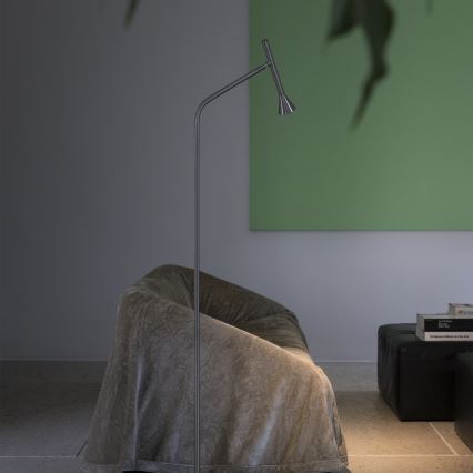 Ideal Lux - LED подова лампа DIESIS LED/4,5W/230V CRI 95 матов хром