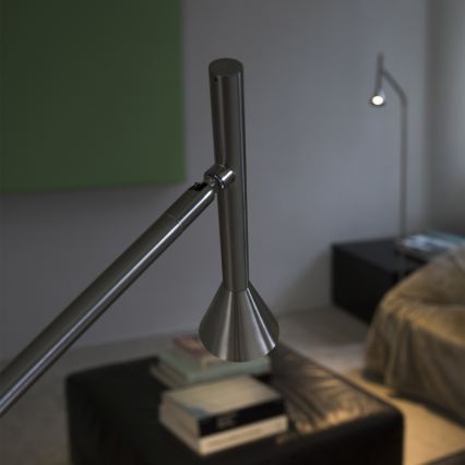 Ideal Lux - LED подова лампа DIESIS LED/4,5W/230V CRI 95 матов хром