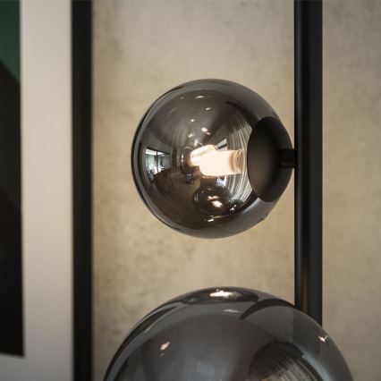 Ideal Lux - LED подова лампа PERLAGE 4xG9/3W/230V черен/опушен
