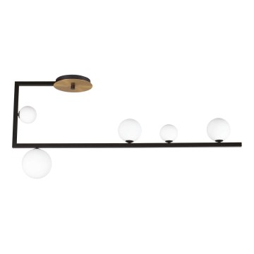 Ideal Lux - LED Полилей BIRDS 5xG9/3W/230V черен/златист