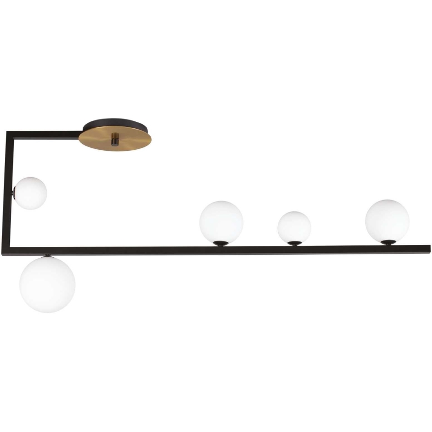 Ideal Lux - LED Полилей BIRDS 5xG9/3W/230V черен/златист
