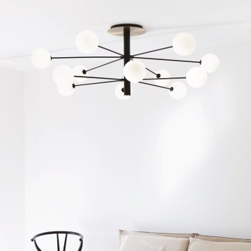 Ideal Lux - LED Полилей COSMOPOLITAN 12xG9/3W/230V Ø 145 см черен