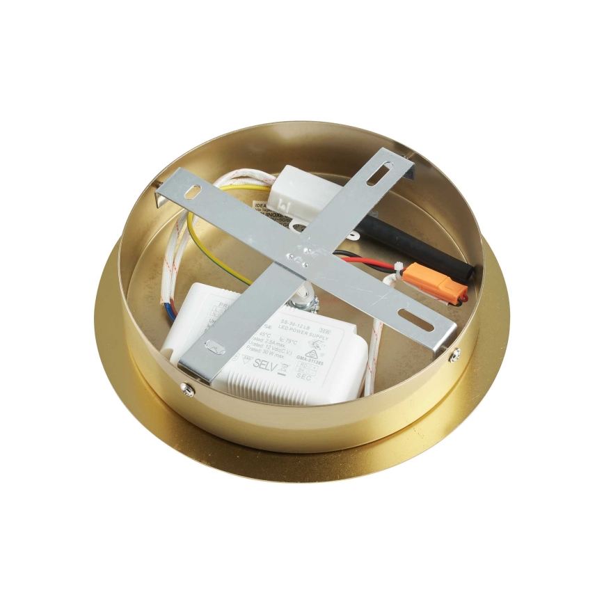 Ideal Lux - LED Полилей EQUINOXE 12xG4/2W/230V Ø 124 см месинг/прозрачен