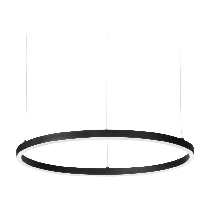 Ideal Lux - Подвесен LED полилей на кабел ORACLE SLIM LED/53W/230V 2700K CRI 90 Ø 90 см черен