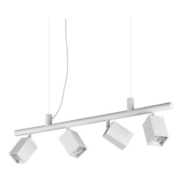Ideal Lux - LED полилей на кабел DYNAMITE 4xGU10/7W/230V CRI 90 бял