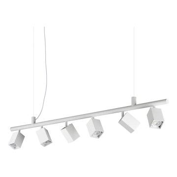 Ideal Lux - LED полилей на кабел DYNAMITE 6xGU10/7W/230V CRI 90 бял