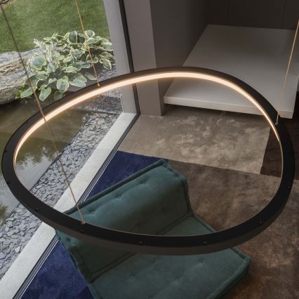 Ideal Lux - LED полилей на кабел GEMINI LED/36W/230V 2700K диам. 42,5 cm CRI 90 черен