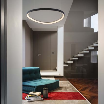 Ideal Lux - LED полилей на кабел GEMINI LED/78W/230V 2700K пр. 105 cm CRI 90 черен
