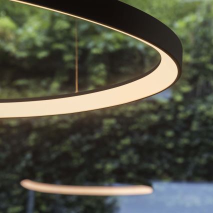 Ideal Lux - LED полилей на кабел GEMINI LED/78W/230V 2700K пр. 105 cm CRI 90 черен
