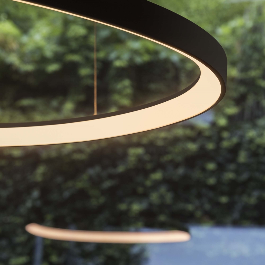 Ideal Lux - LED полилей на кабел GEMINI LED/78W/230V 2700K пр. 105 cm CRI 90 черен