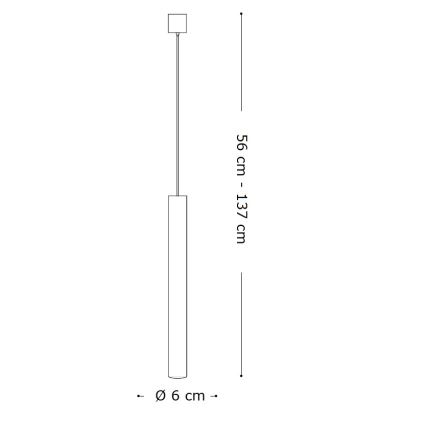 Ideal Lux - LED полилей на кабел LOOK 1xGU10/7W/230V CRI 90 Ø 6 см бял