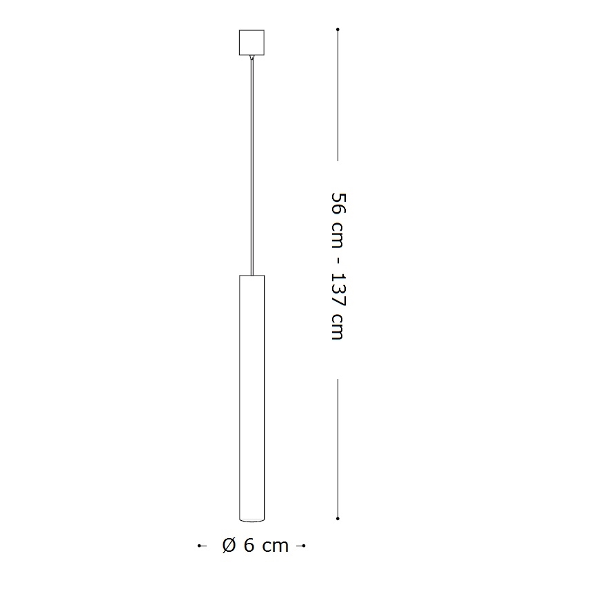 Ideal Lux - LED полилей на кабел LOOK 1xGU10/7W/230V CRI 90 Ø 6 см бял